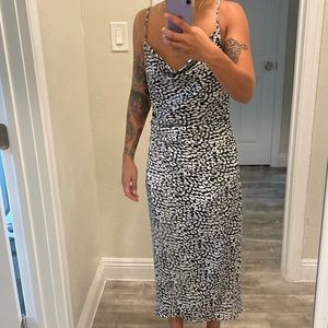 Shop isalis cheetah midi dress